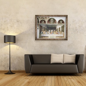 Tablou inramat - Leonardo da Vinci - Cina de Taina VII, 70 x 90 cm - Img 2