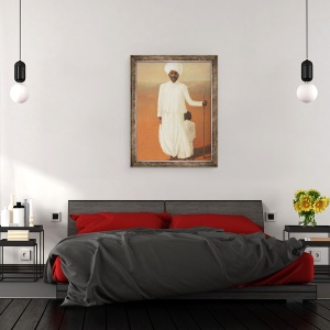 Tablou inramat - Lincoln Seligman - Barbat si Copil II, 60 x 80 cm - Img 3