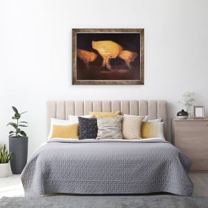 Tablou inramat - Lincoln Seligman - Dansatori chinezi, 60 x 80 cm - Img 3