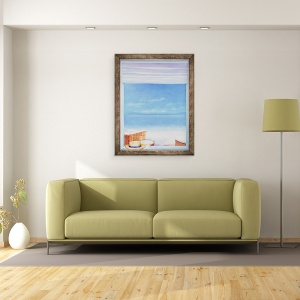 Tablou inramat - Lincoln Seligman - Palarie de plaja, 70 x 90 cm - Img 2