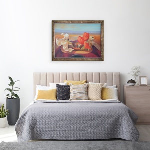 Tablou inramat - Lincoln Seligman - Pe drum si Ghepard, 60 x 80 cm - Img 3