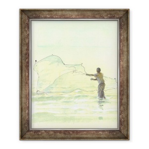 Tablou inramat - Lincoln Seligman - Pescar Singuratic 2, 50 x 60 cm