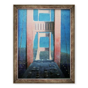Tablou inramat - Lincoln Seligman - Podul Golden Gate, 60 x 80 cm