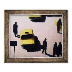 Tablou inramat - Lincoln Seligman - Taxiuri New York, 50 x 60 cm