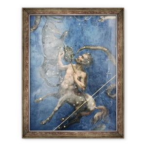 Tablou inramat - Lorenzo Costa the Younger - Centaurus, din tavanul Sala dello Zodiaco, 60 x 80 cm