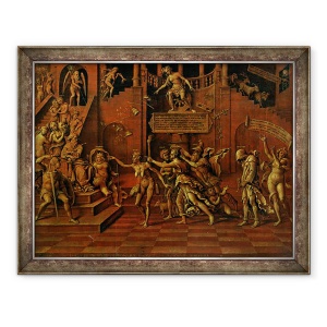 Tablou inramat - Lorenzo Leonbruno - Alegorie de calomnie sau, 60 x 80 cm