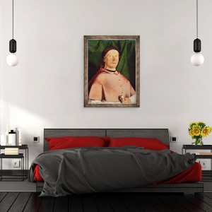 Tablou inramat - Lorenzo Lotto - Portretul Episcopului Bernardino de Rossi, 70 x 90 cm - Img 3
