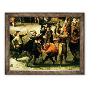 Tablou inramat - Louis de Caullery - Carnaval ulei pe panou, 60 x 80 cm