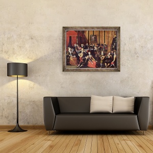 Tablou inramat - Louis de Caullery - Concertul spaniol sau, 70 x 90 cm - Img 2