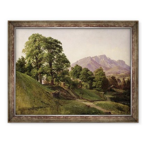 Tablou inramat - Louis Gurlitt - Peisaj in Bavaria Superio, 70 x 90 cm