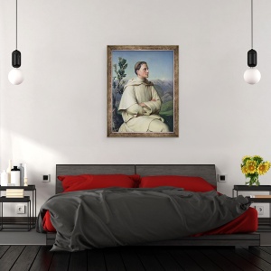 Tablou inramat - Louis Janmot - Henri Lacordaire 1802-61 a Sorreze, 60 x 80 cm - Img 3