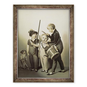 Tablou inramat - Louis Leopold Boilly - Soldatii mei mici, 70 x 90 cm