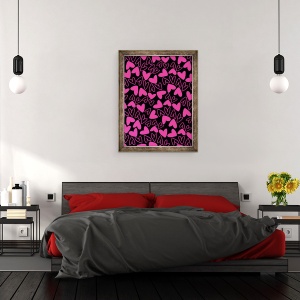 Tablou inramat - Louisa Hereford - Inimi I, 60 x 80 cm - Img 3