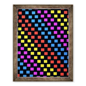 Tablou inramat - Louisa Hereford - Patrate colorate, 60 x 80 cm