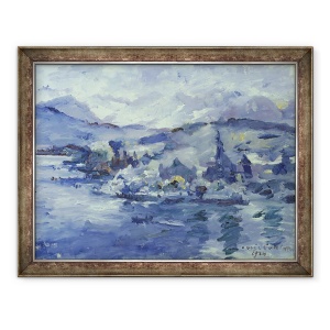 Tablou inramat - Lovis Corinth - Dupa-amiaza pe Lacul Lucerna, 60 x 80 cm