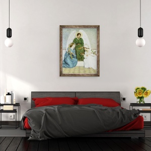 Tablou inramat - M.L. Macomber - Credinta, speranta si dragoste, 60 x 80 cm - Img 3