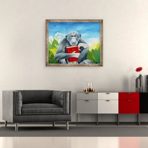 Tablou inramat - Magdolna Ban - Quo Vadis Domine?, 50 x 60 cm - Img 2