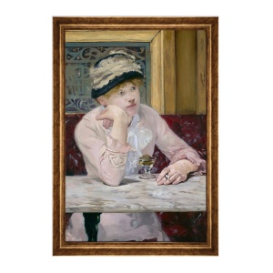 Tablou Inramat - Manet - Plum Brandy, Rama Auriu, 60 x 90 cm