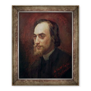 Tablou inramat - Marcellin Gilbert Desboutin - Erik Satie 1866-1925, 50 x 60 cm