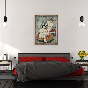 Tablou inramat - Marie Clementine Valadon - Cei doi scaldatori, 60 x 80 cm - Img 3