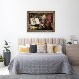 Tablou inramat - Marinus van Reymerswaele - Sfantul Ierome II, 60 x 80 cm - Img 3