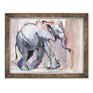 Tablou inramat - Mark Adlington - Copil elefant, 70 x 90 cm