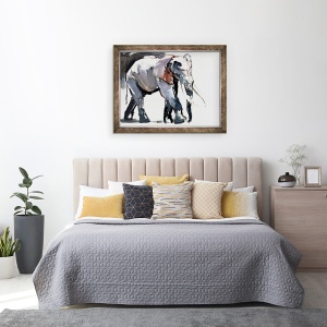 Tablou inramat - Mark Adlington - Elefant african, 2012, 60 x 80 cm - Img 3