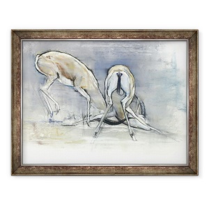 Tablou inramat - Mark Adlington - Gazele II, 70 x 90 cm