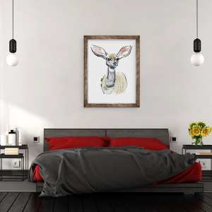 Tablou inramat - Mark Adlington - Kudu Fawn, Sarara, 2018, 70 x 90 cm - Img 3