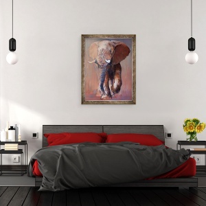 Tablou inramat - Mark Adlington - Loisaba Bull, 2018, 60 x 80 cm - Img 3