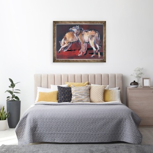 Tablou inramat - Mark Adlington - Loups, 60 x 80 cm - Img 3