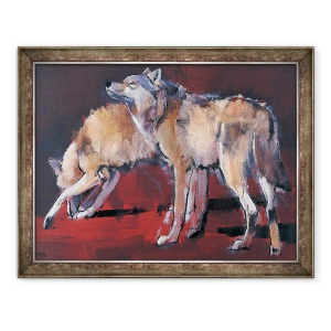 Tablou inramat - Mark Adlington - Loups, 70 x 90 cm