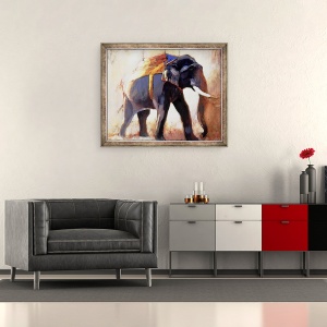 Tablou inramat - Mark Adlington - Shivaji, 50 x 60 cm - Img 2