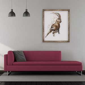 Tablou inramat - Mark Adlington - Stretch picior, 50 x 60 cm - Img 2
