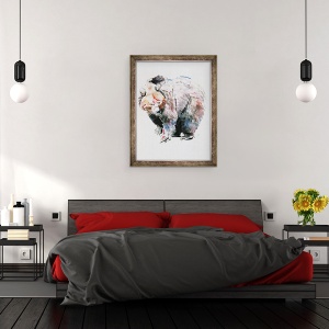 Tablou inramat - Mark Adlington - Ursul, 60 x 80 cm - Img 3