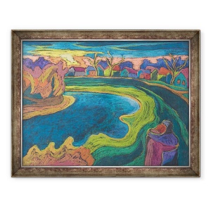 Tablou inramat - Marta Martonfi-Benke - intalnire tarzie, 70 x 90 cm