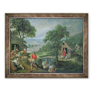 Tablou inramat - Marten van Valckenborch - Parabola Bunul Pastor, 60 x 80 cm