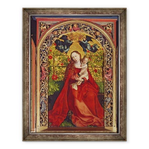 Tablou inramat - Martin Schongauer - Madonna din Rose Bower, 70 x 90 cm