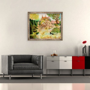 Tablou inramat - Mary Kuper - Mare Dixter - Dachshund lui Christopher Lloyd, 70 x 85 cm - Img 2