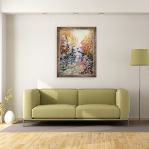Tablou inramat - Mary Smith - Dragonfly se apropie, 70 x 90 cm - Img 3