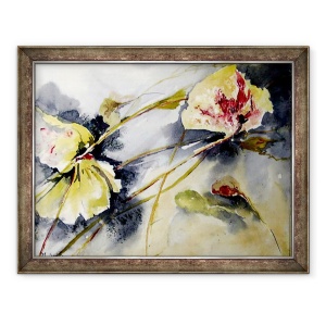 Tablou inramat - Mary Smith - frunze de crin in deriva, 70 x 90 cm