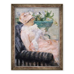 Tablou inramat - Mary Stevenson Cassatt - Ceasca de ceai, 60 x 80 cm