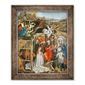 Tablou inramat - Master of Flemalle - Nasterea Domnului I, 50 x 60 cm