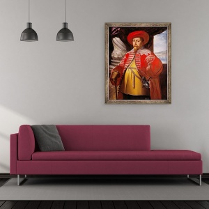 Tablou inramat - Matthaus Merian the Elder - Portretul lui Gustavus Adolphus, 50 x 60 cm - Img 2
