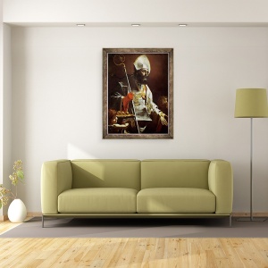 Tablou inramat - Mattia Preti - Sfantul Nicolae din Bari d.c.346, 70 x 90 cm - Img 2