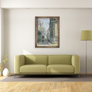 Tablou inramat - Max Jacob - Gardens agatat langa Saint-Sulpice, 70 x 90 cm - Img 2