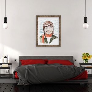 Tablou inramat - Megan Moore - Bessie Coleman, 70 x 90 cm - Img 3