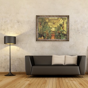 Tablou inramat - Michail Ivanovich Antonov - Gradina de iarna in Palatul de Iarna, Sankt Petersburg, 60 x 80 cm - Img 2
