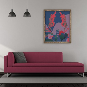 Tablou inramat - Nancy Kouta - Natura Neatinsa, 2019, 70 x 85 cm - Img 2