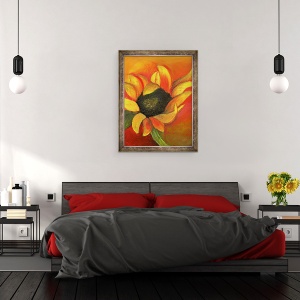 Tablou inramat - Nancy Moniz Charalambous - Floarea-soarelui septembrie, 2011, 70 x 90 cm - Img 3